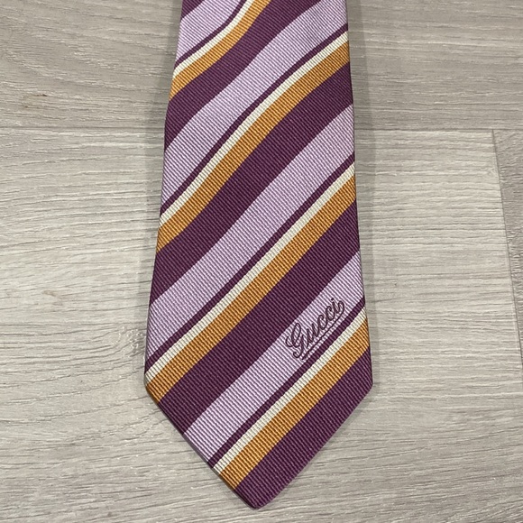 Gucci Striped Silk Tie - Picture 3 of 5